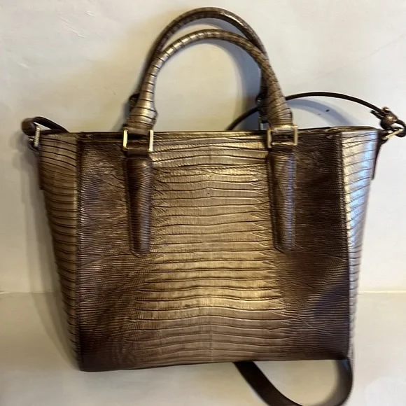 Brahmin Mini Arno Sable Lizard Fashion